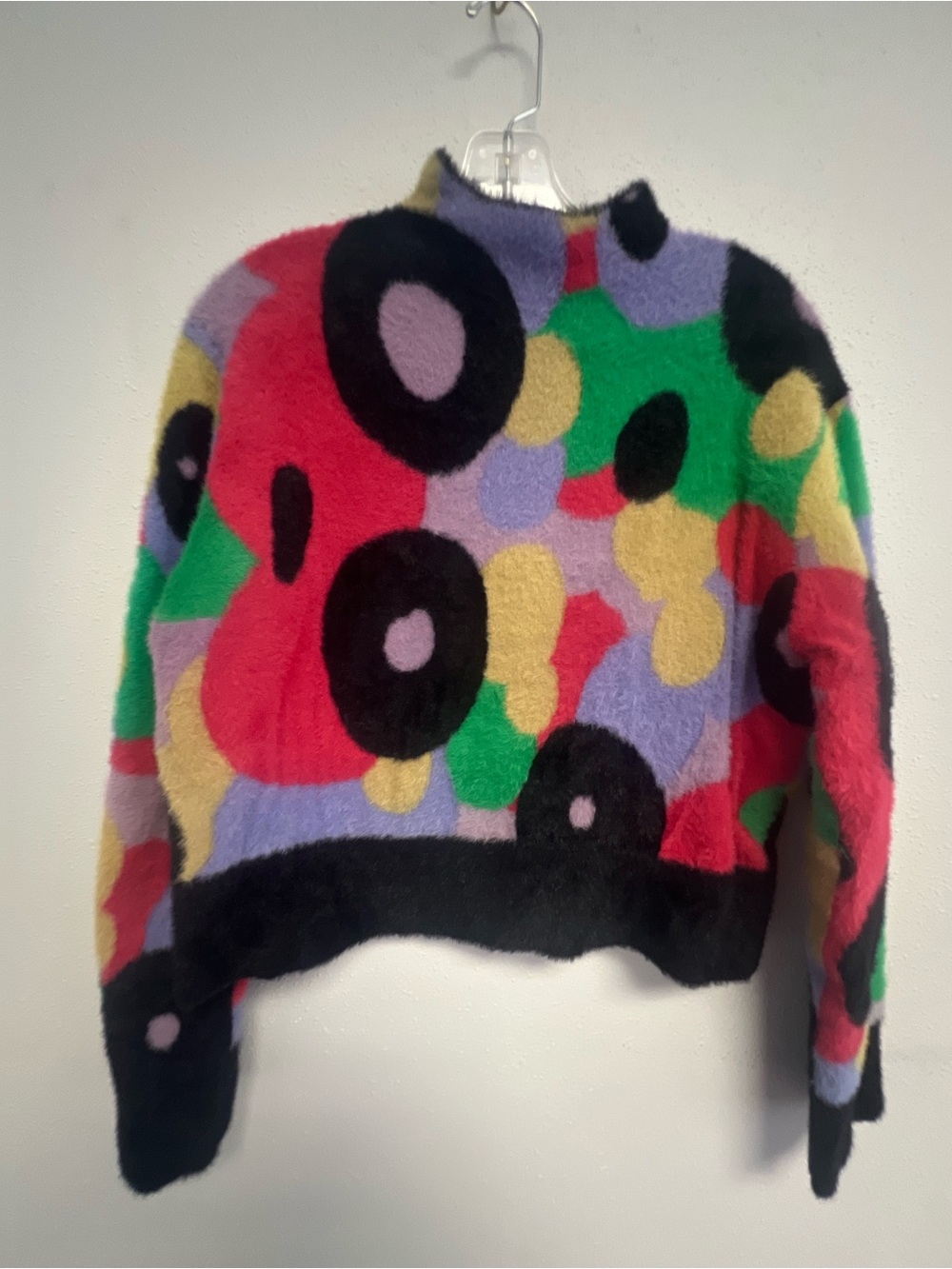 Simon Miller Multicolor Plush Abstract Circle Sweater